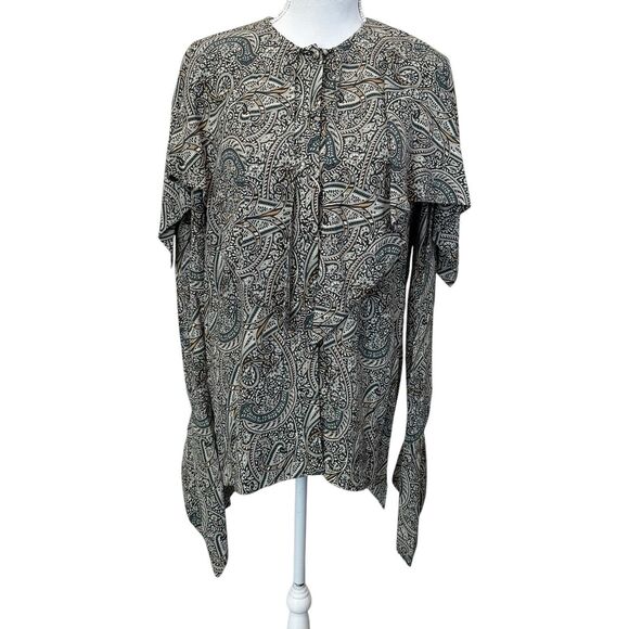 Rosetta Getty Paisley Scarf Top Size 4 - Picture 4 of 14